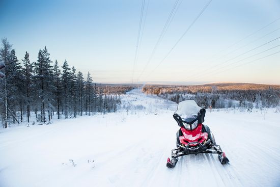 Snowmobiling