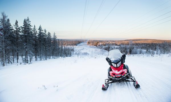 Snowmobiling