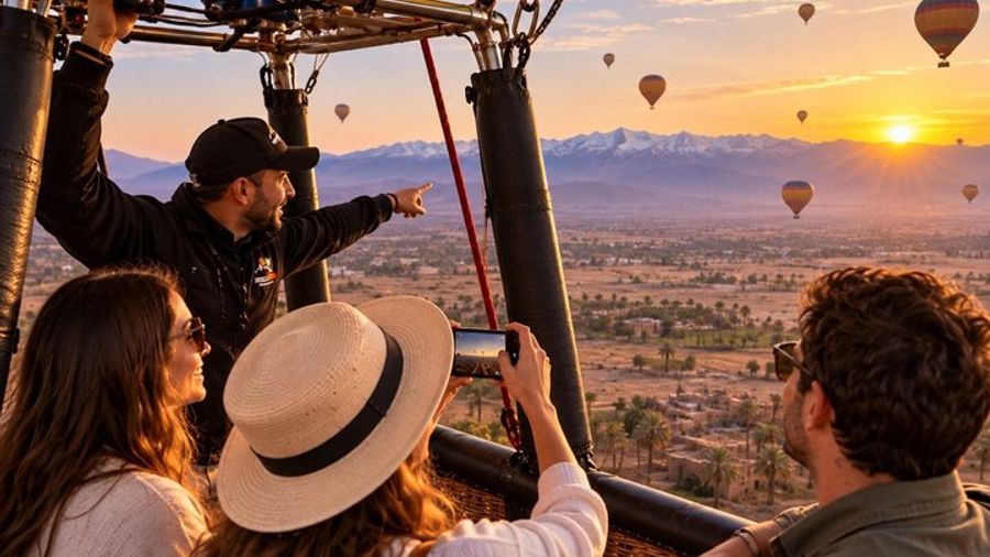 Marrakech: Hot Air Balloon Flight, Berber Breakfast & Certificate