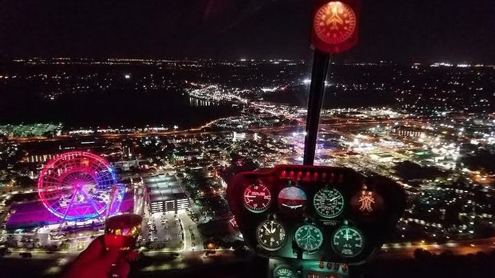Downtown Orlando and Theme Parks Private Helicopter Night Tour