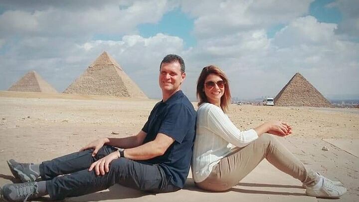 Giza Pyramids, the Grand Egyptian museum " GEM "