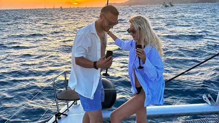 Half-Day Tailor-made Private Catamaran Cruise in Santorini
