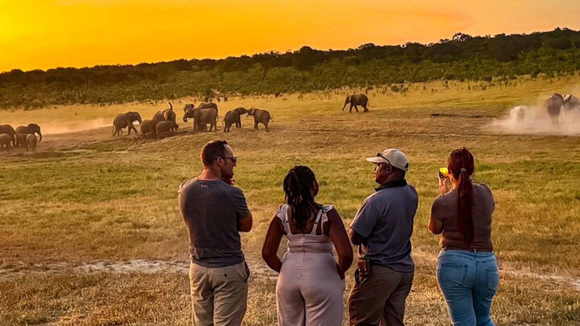 Game Walk ในอุทยานแห่งชาติ Zambezi น้ำตกวิกตอเรีย