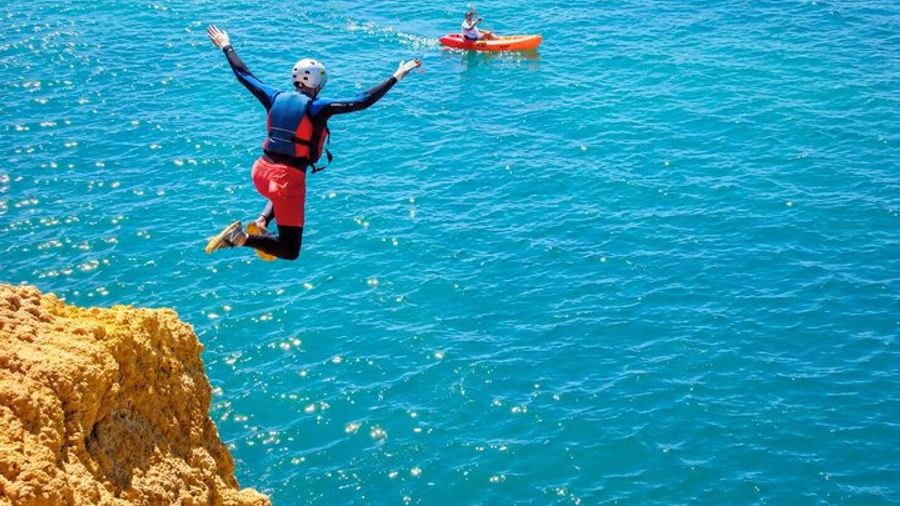 Albufeira Small-Group Coasteering Tour