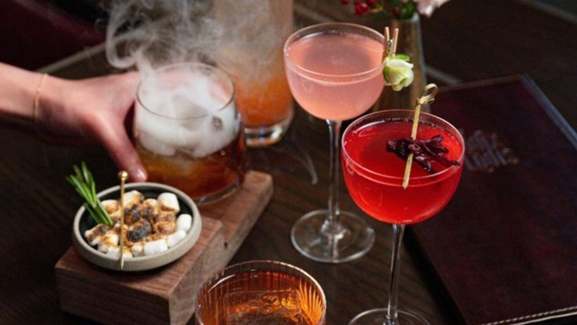 Cocktail & food pairings on a secret rooftop