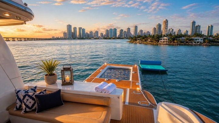 Miami: Private Yacht Charter with Jet Skis Included