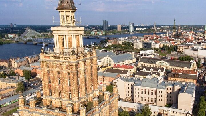 Riga: City Views From the Panorama Riga Observation Deck