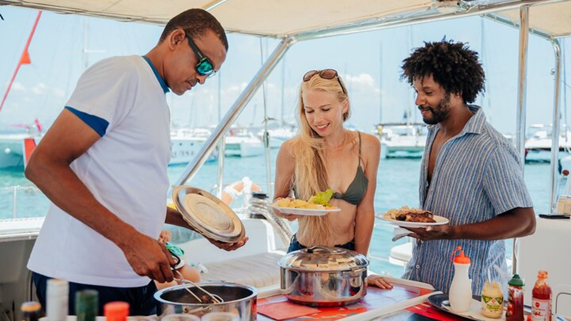 Catamaran with BBQ lunch in Mauritius