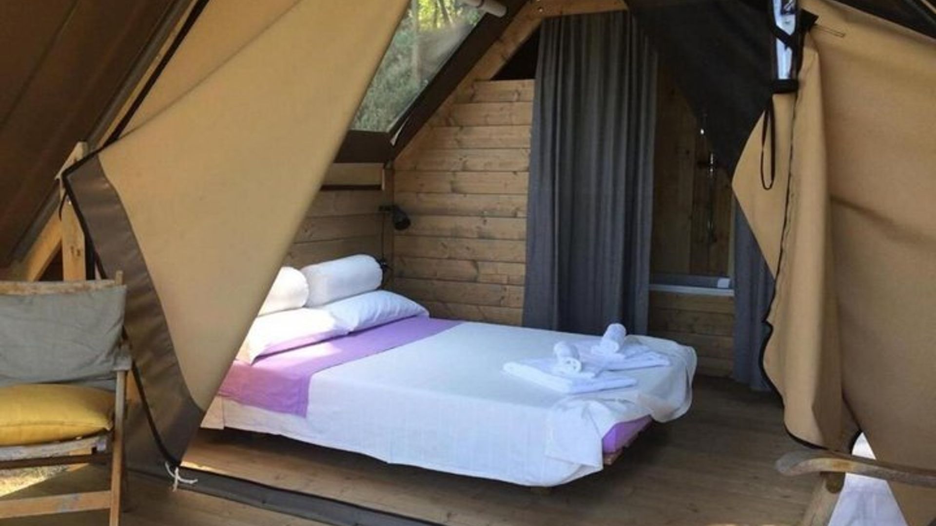 Glamping in der schönen toskanischen Landschaft