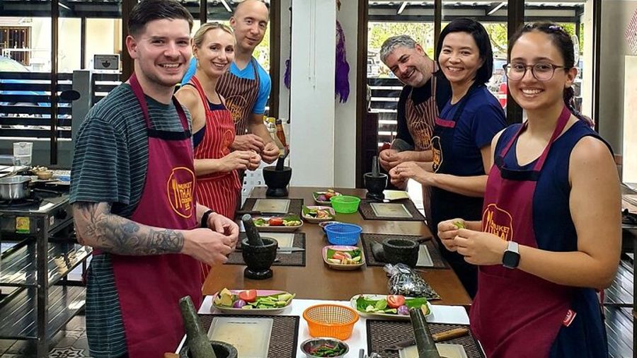Phuket Thai Cooking Class with Market Tour Upgrade