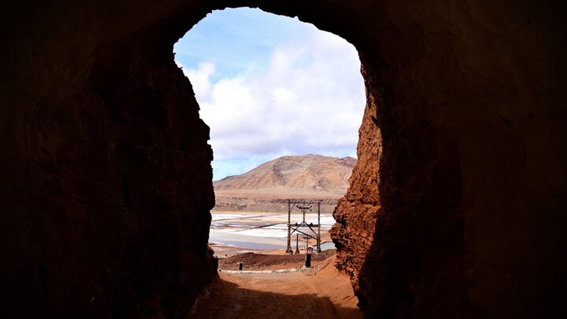 Desde Sal Island Blu eye Lago Salado Limón Tiburones y Palmeira