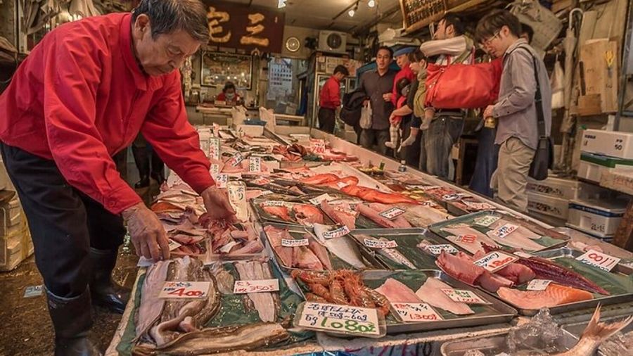 Tsukiji Fish Market Tour in Tokyo with Samples and Coffee