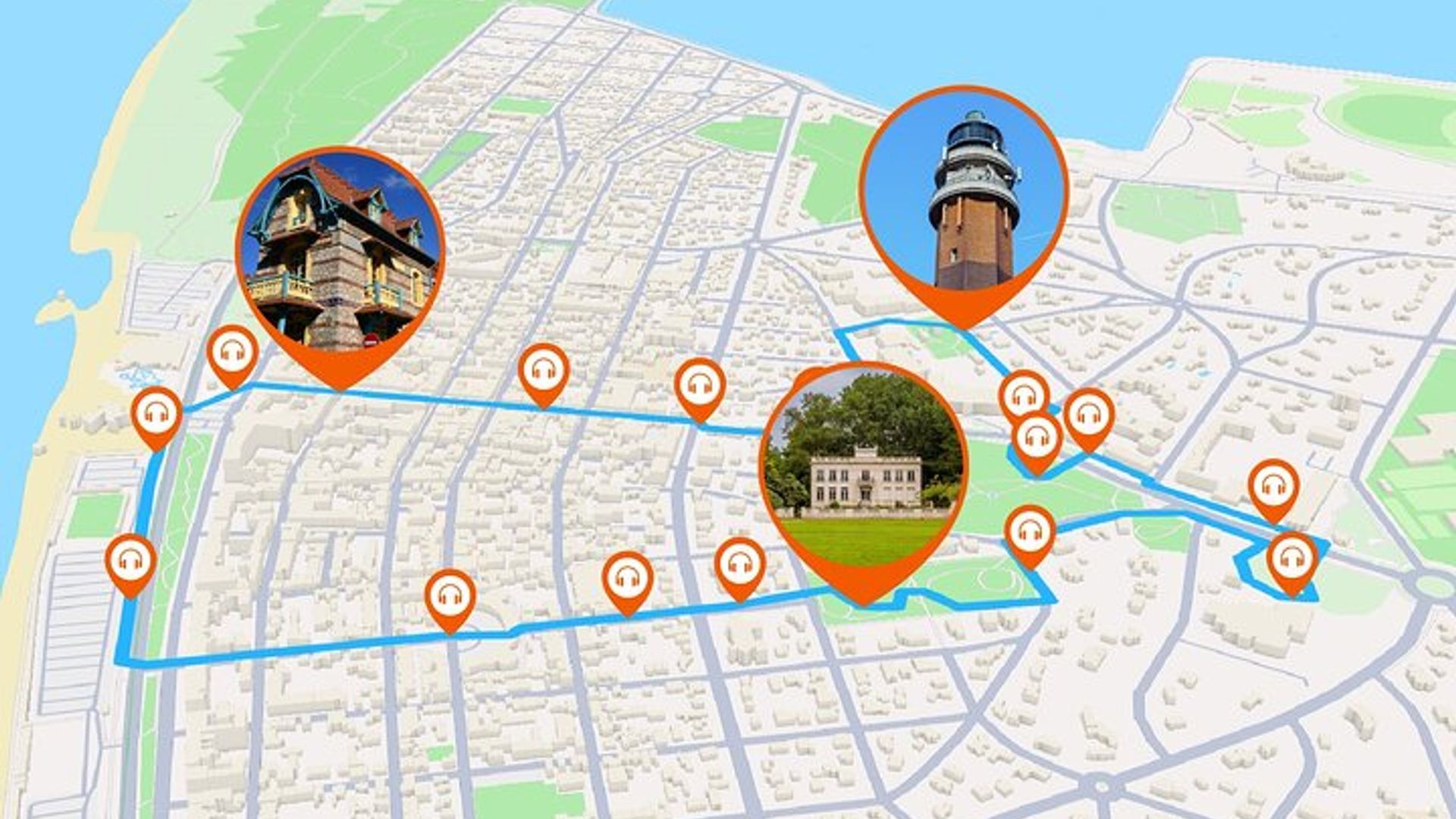 Le Touquet: visita a pie audioguiada de 1,5 horas con 17 comentarios