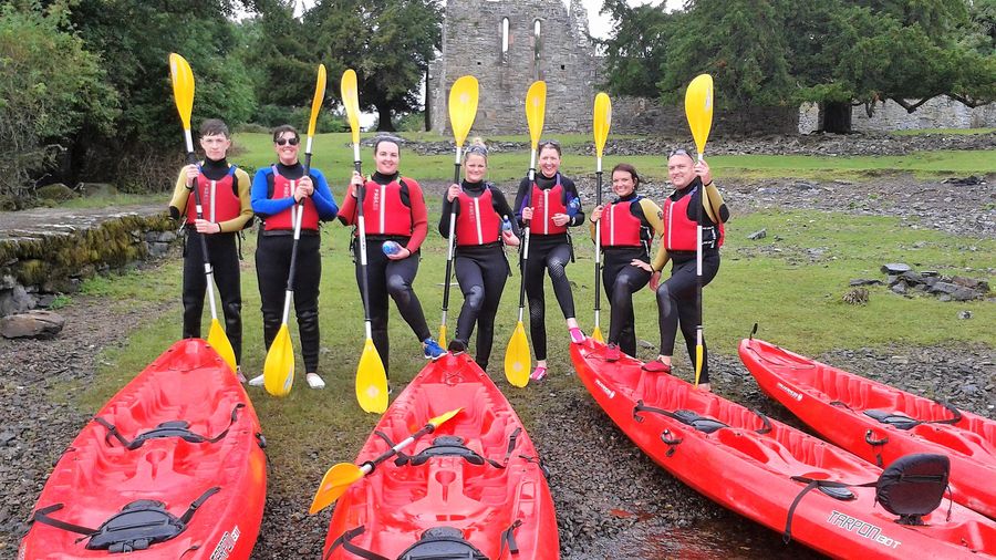 Kayaking to Innisfallen Island. Killarney. Guided.