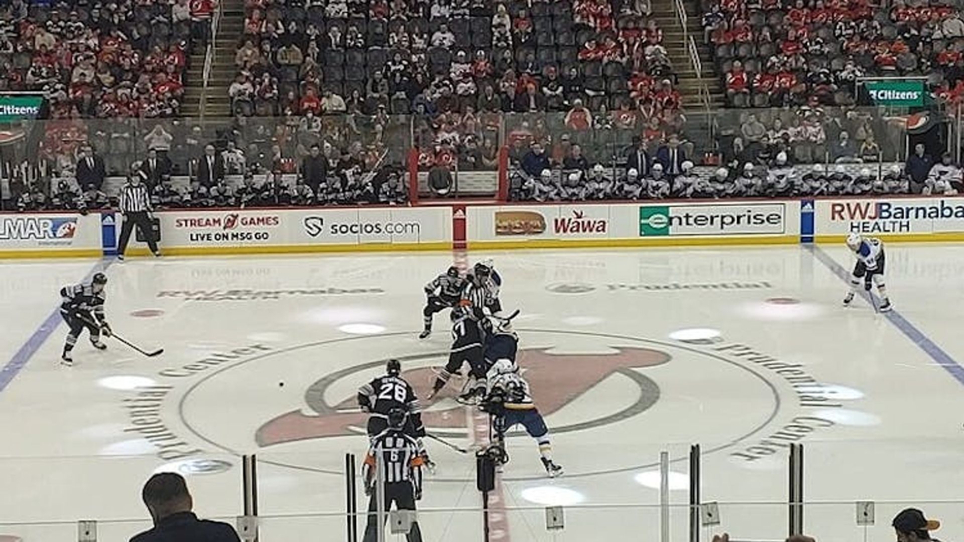New Jersey Devils Ice Hockey Game at Prudential Center