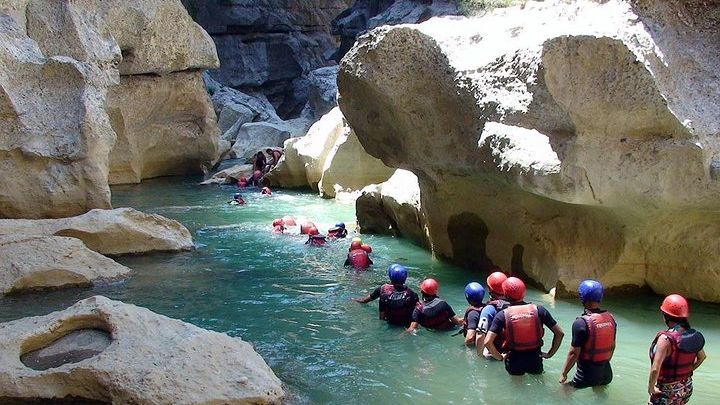 Canyoning and Rafting Adventure incl. Lunch from Kemer