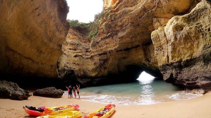 Kayak Tour to Benagil Cave and Marinha Beach From Portimao
