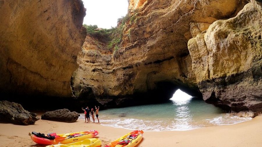 Kayak Tour to Benagil Cave and Marinha Beach From Portimao
