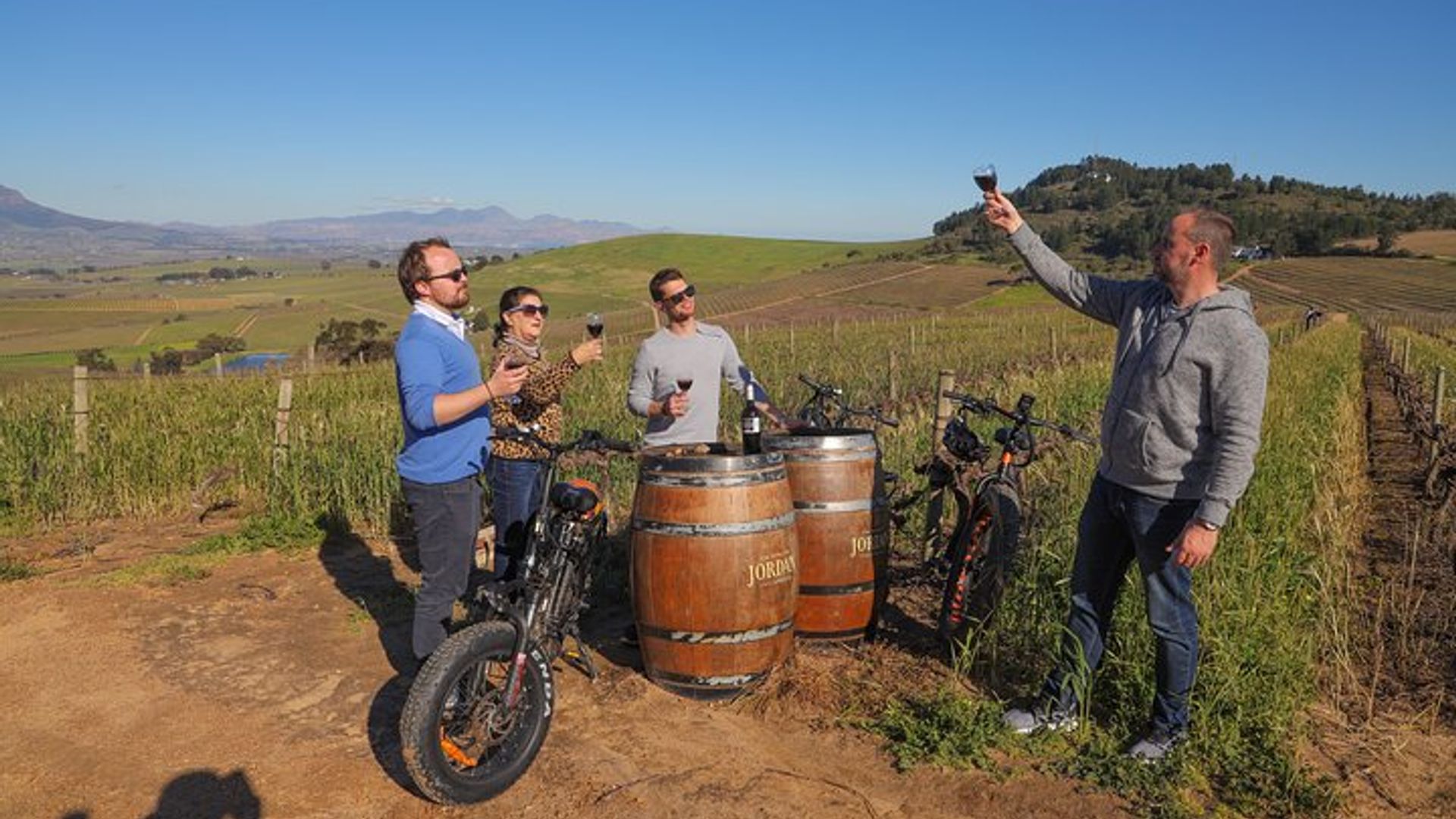 Depuis le Cap: visite d'une journée complète de vignobles à vélo électrique et déjeuner