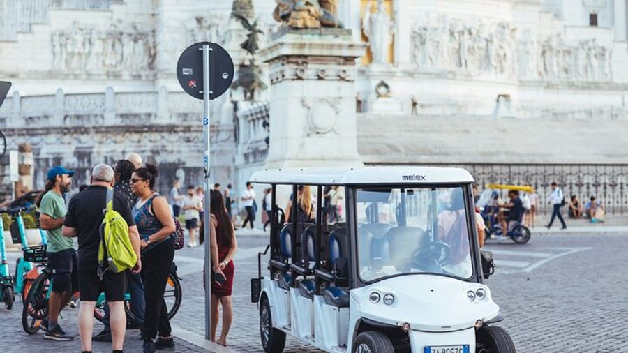 Rome Private Evening Golf Cart Tour, Aperitivo
