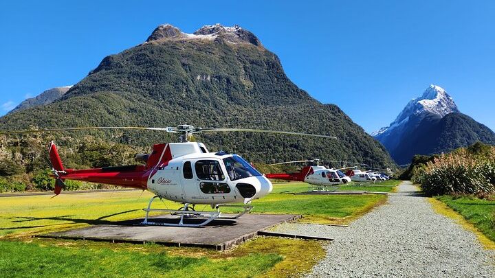 Milford Helicopter Flight and Cruise From Queenstown