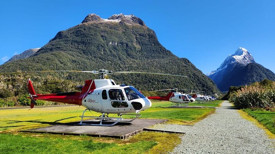 Milford Helicopter Flight and Cruise From Queenstown