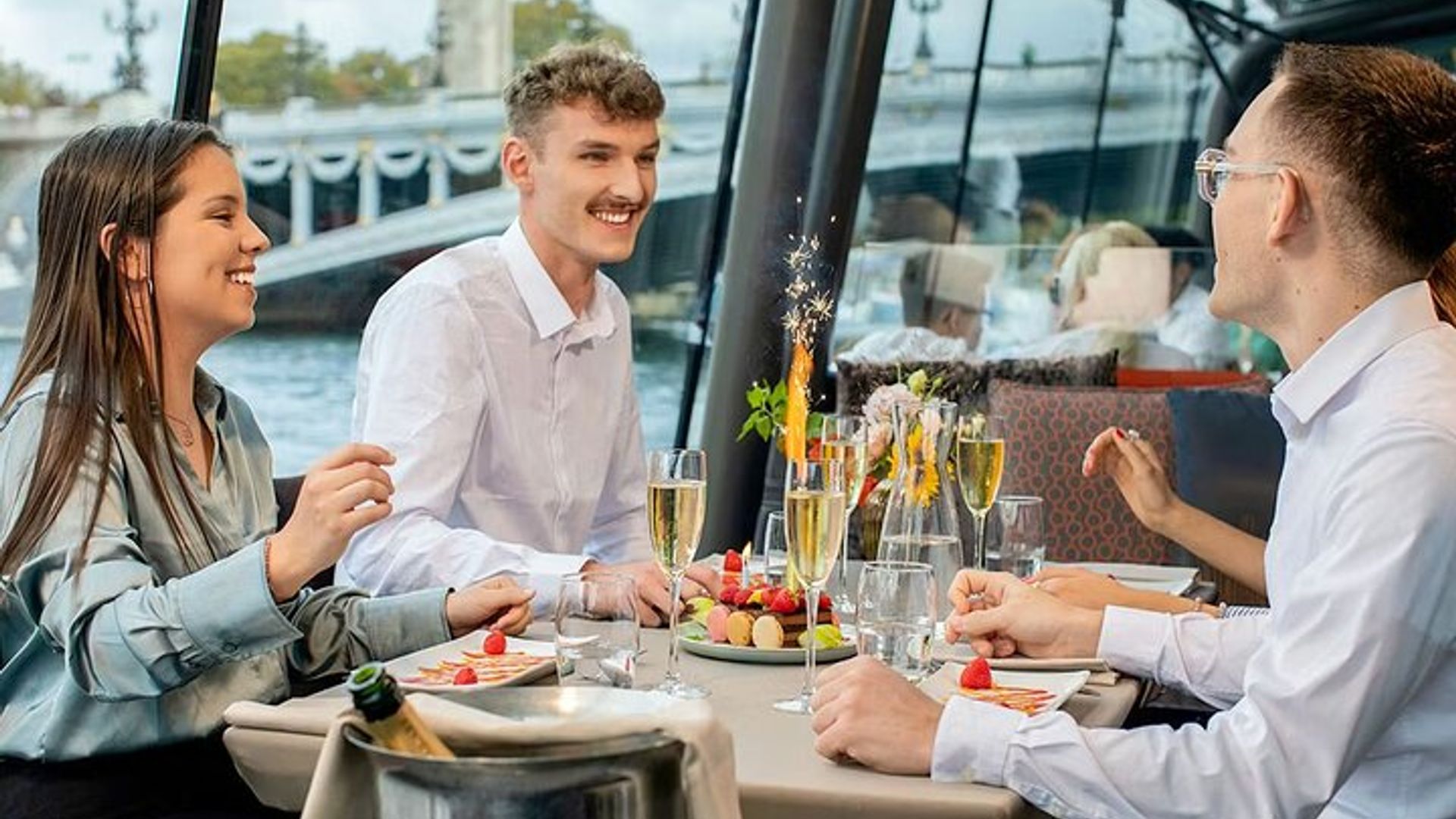 Bateaux Parisiens Seine River Lunch Cruise with French Menu