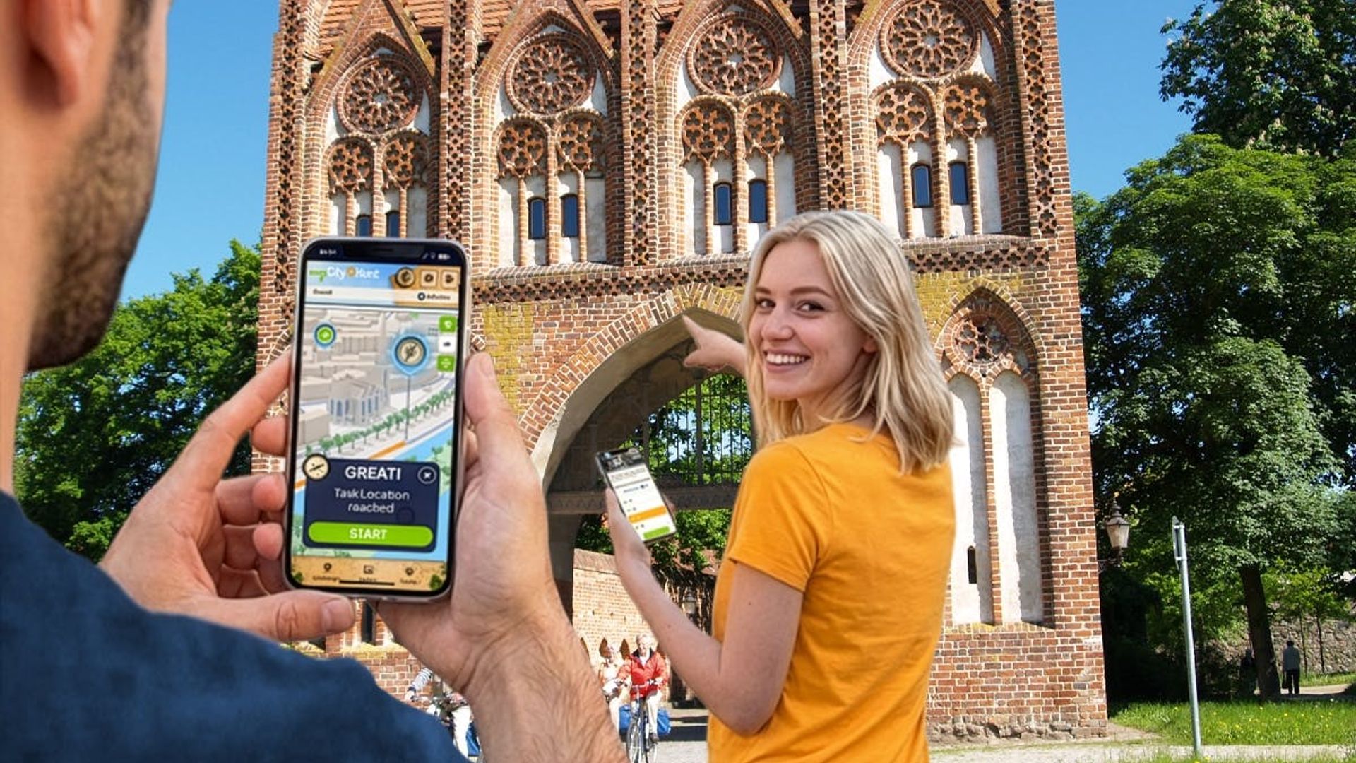 Self-guided digital scavenger hunt in Neubrandenburg