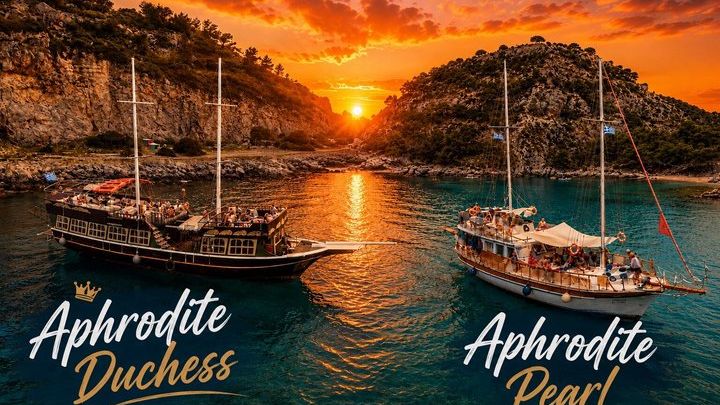 Rodos, Greece Sunset Cruise with Dinner and Open Bar