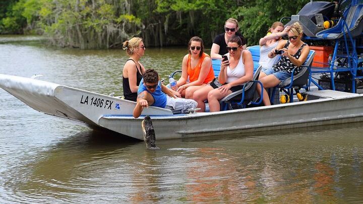 New Orleans Small-Group Swamp Airboat Tour With Pickup