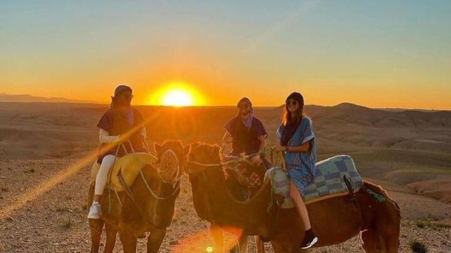 Marrakech Camel Ride in Agafay Desert With ATV or Meal Upgrade