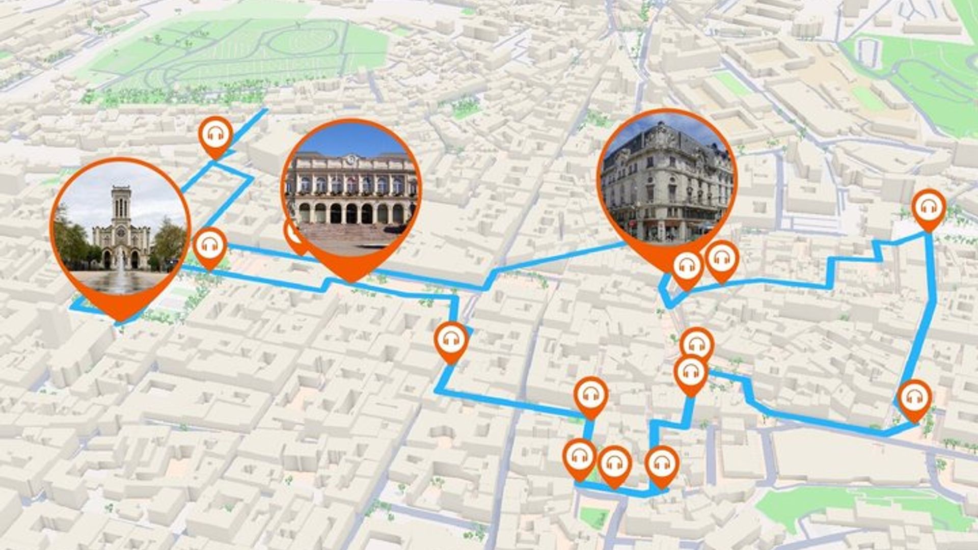 Saint-Étienne Visite audioguidée à pied 1h30 et 19 commentaires