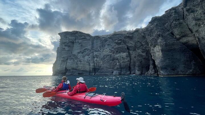 Santorini Sea Kayak Guided Small-Group South Coast Tour