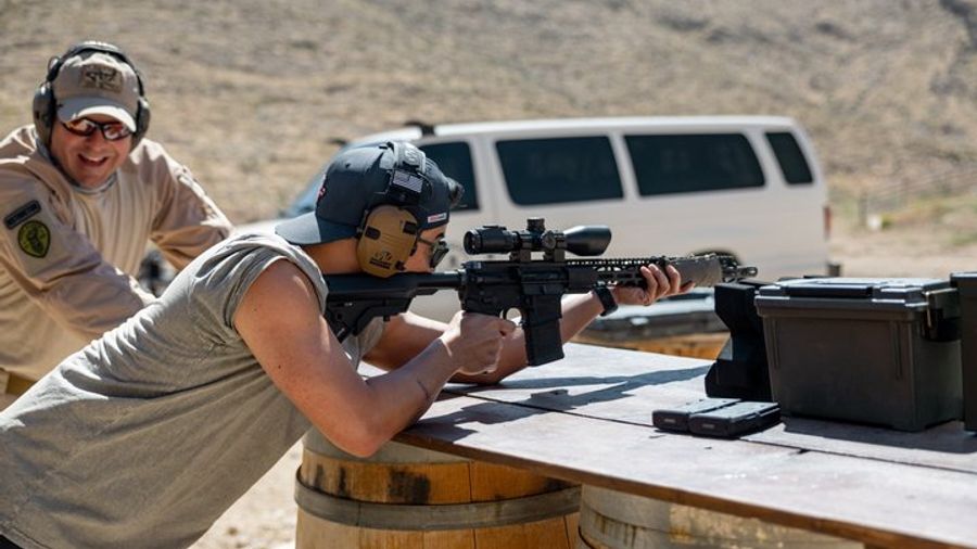 Las Vegas Outdoor Shooting Range With Gun Instructor