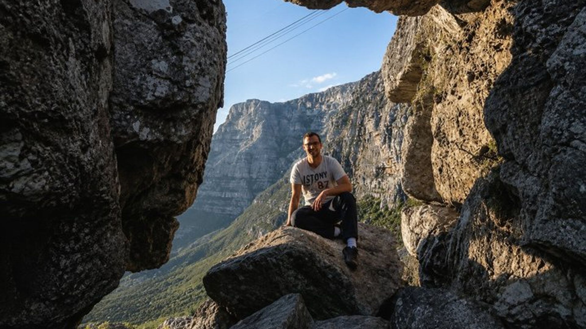 Randonnée à Table Mountain en Inde Venster