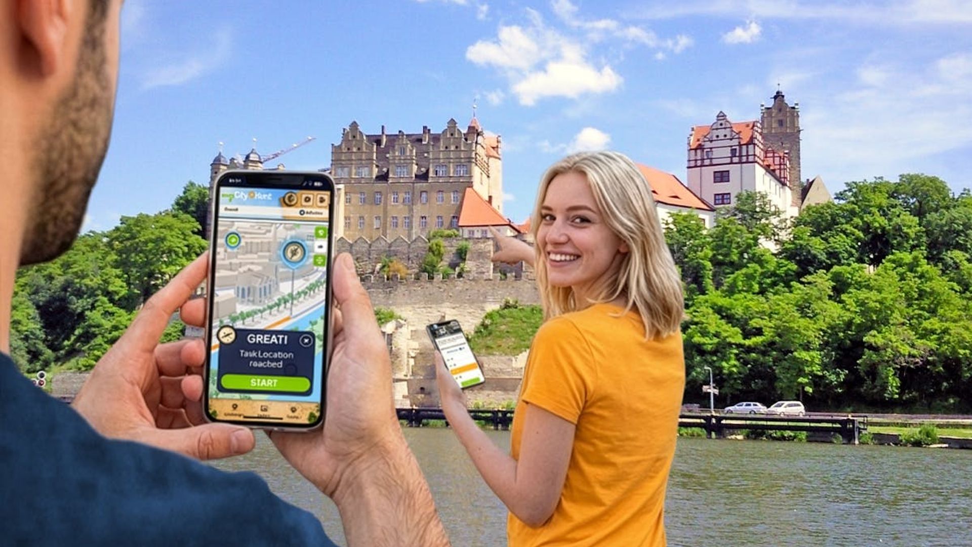 Self-guided digital scavenger hunt in Bernburg