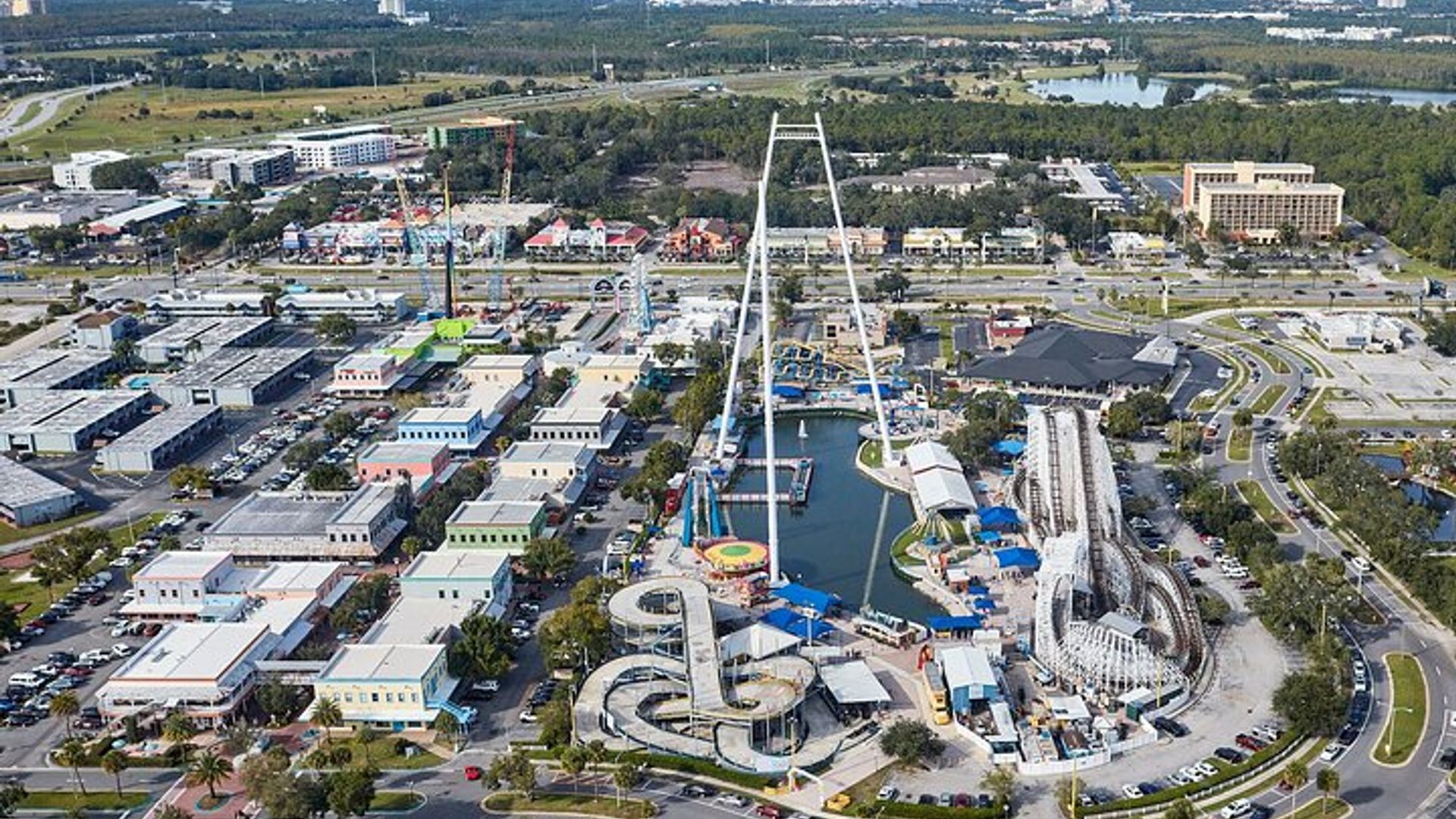 Visite en hélicoptère de 31 Miles au-dessus de tous les parcs à thème