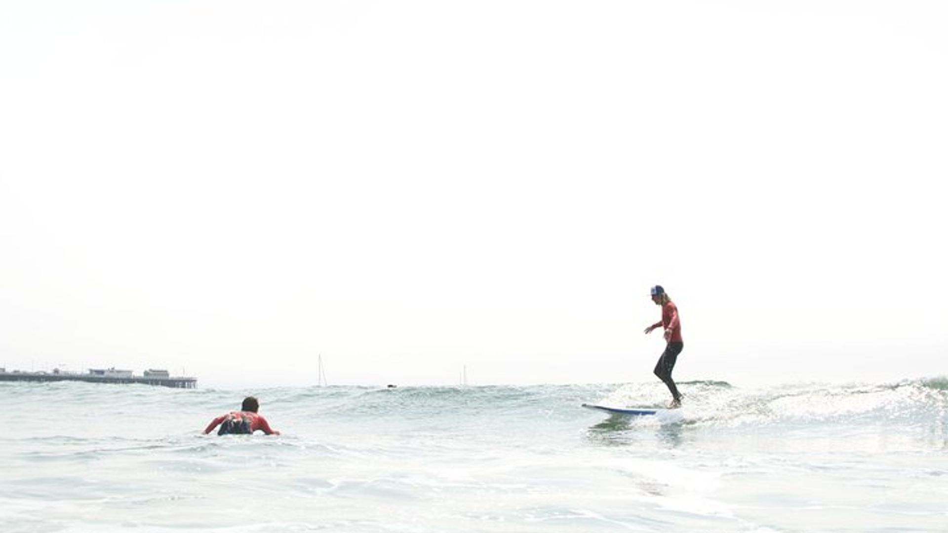 Anfänger Surf Unterricht in Santa Cruz