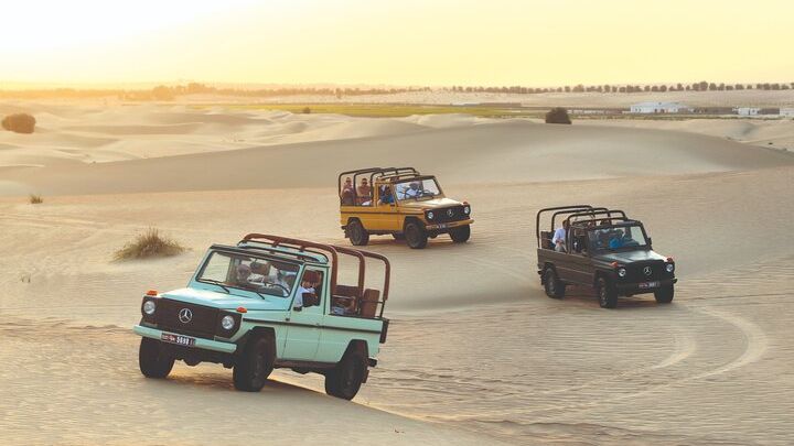 Dubai Heritage Safari in Vintage Mercedes With Bedouin Dinner