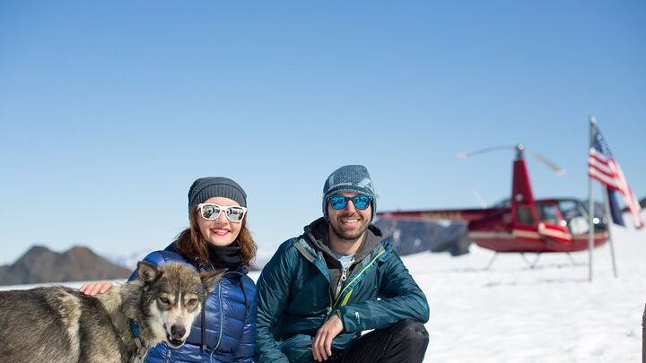 Helicopter Glacier Dogsled + Knik Glacier Landing- Anchorage Area