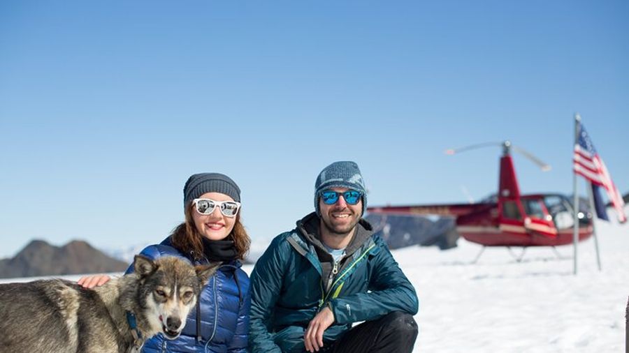 Helicopter Glacier Dogsled + Knik Glacier Landing- Anchorage Area