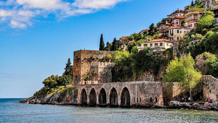Alanya City Tour Boat Trip Cable Car with Transfer from Side