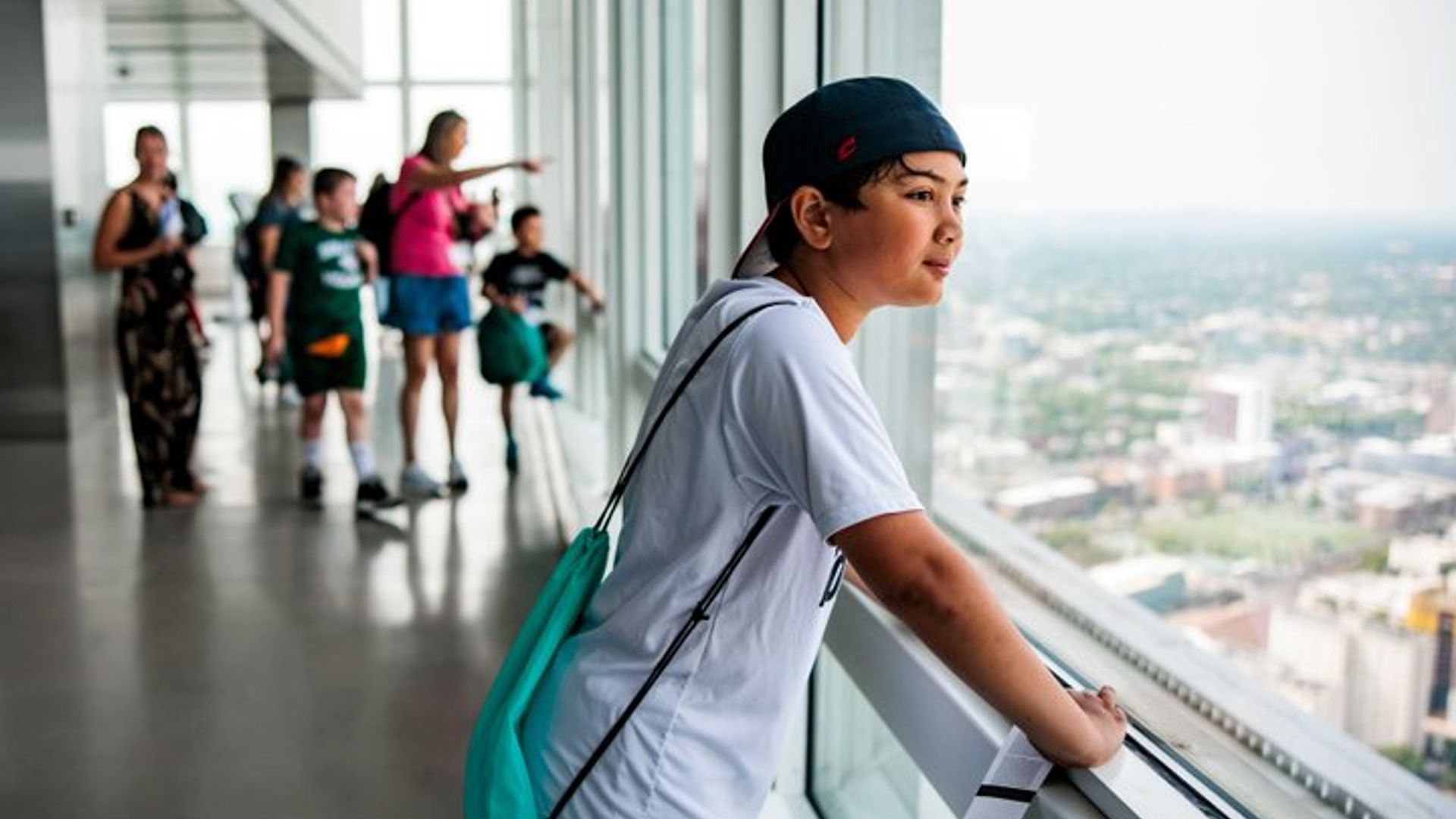Entrada a la plataforma de observación de Boston