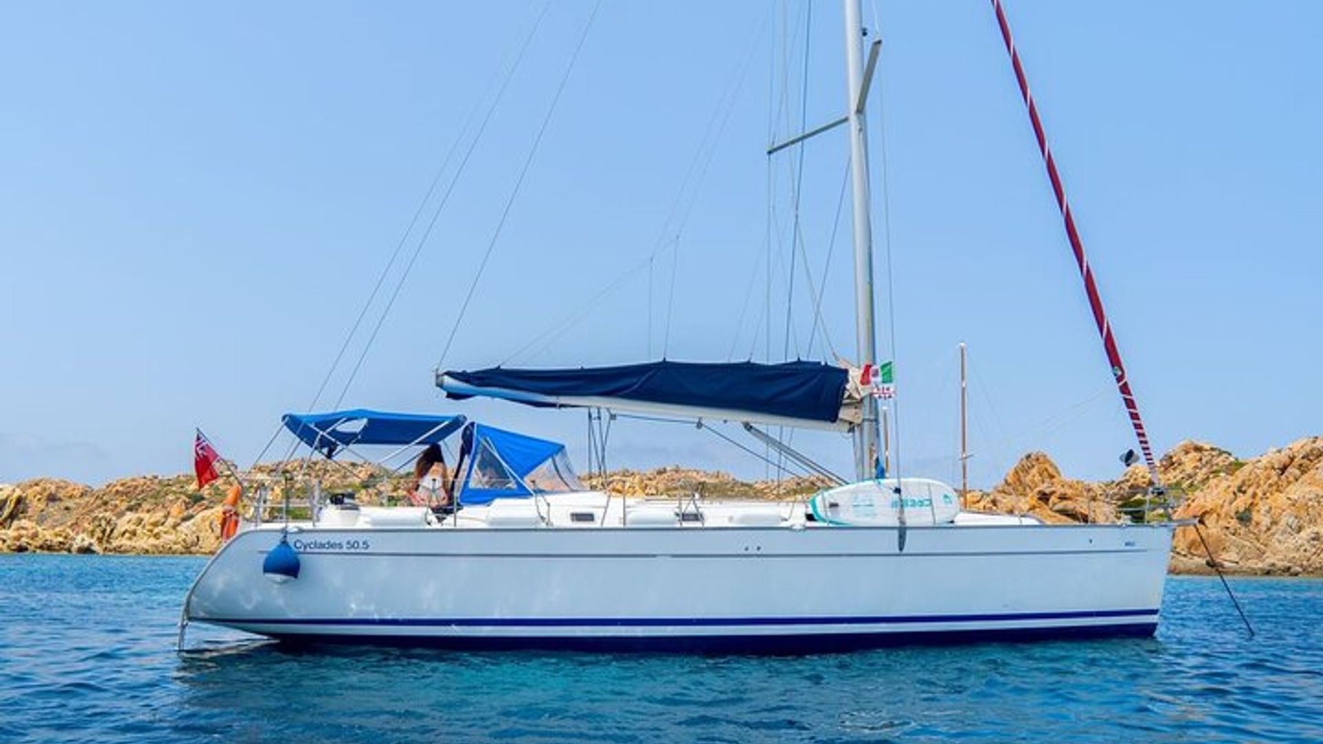 Sailing boat from Santa Teresa di Gallura to the Maddalena Archipelago