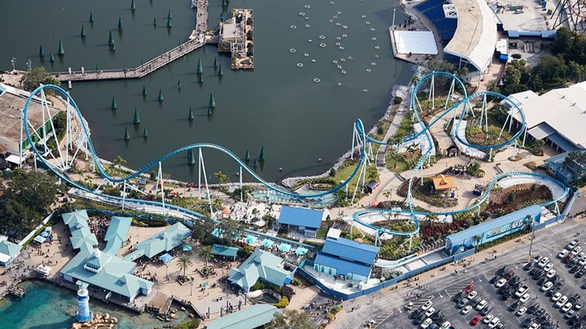 Nach Feierabend 31 Meilen Helikoptertour über alle Themenparks