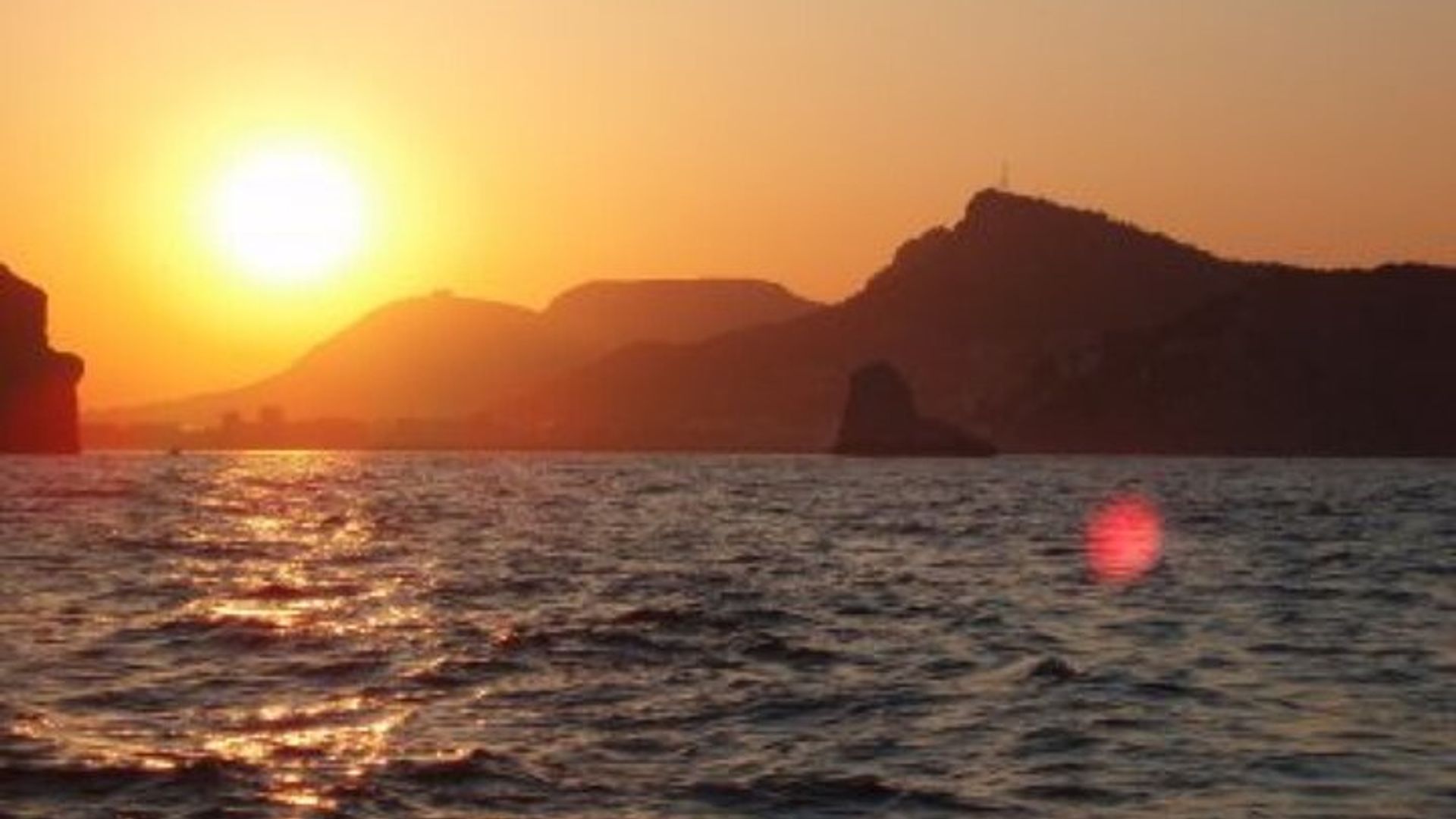 Sonnenuntergang auf den Medes-Inseln, Costa Brava