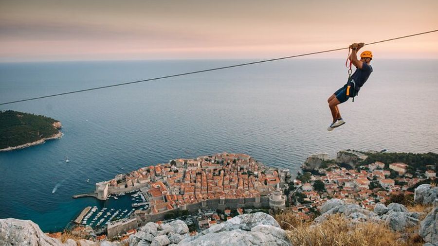 Dubrovnik Zipline Small-Group Experience with Sunset Drinks