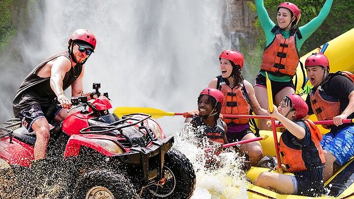 Bali Small-Group Quad Bike and Water Rafting Tour With Pickup