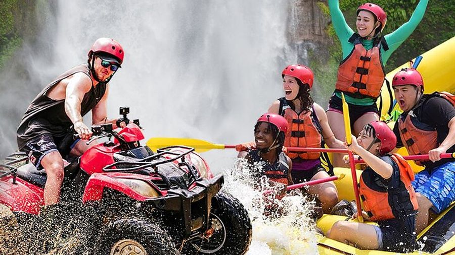 Bali Small-Group Quad Bike and Water Rafting Tour With Pickup