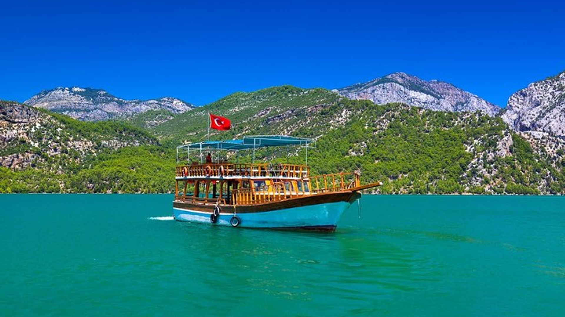 Excursión en barco por el Cañón Verde desde Belek con almuerzo